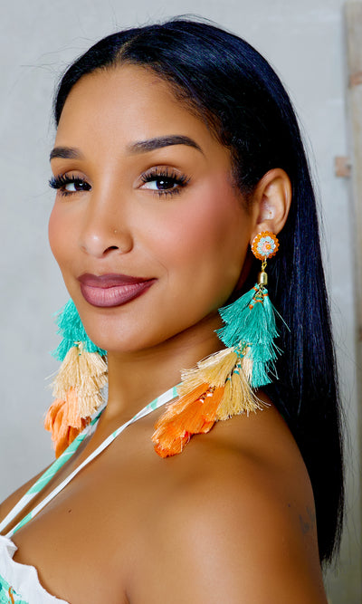 Bohemian | Long Tassel Earrings - Cutely Covered