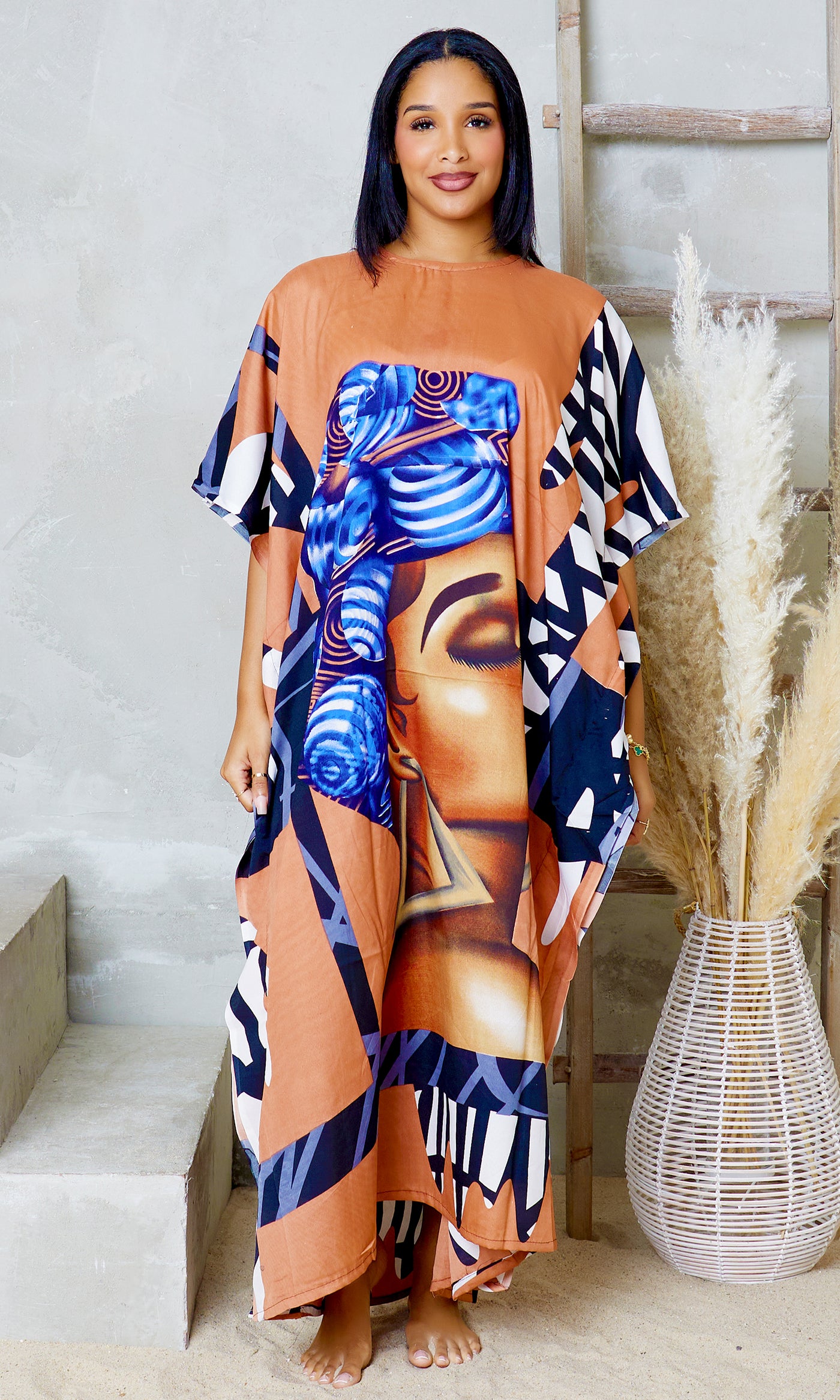 Dreamy Drift Oversized Kaftan Dress - Cutely Covered