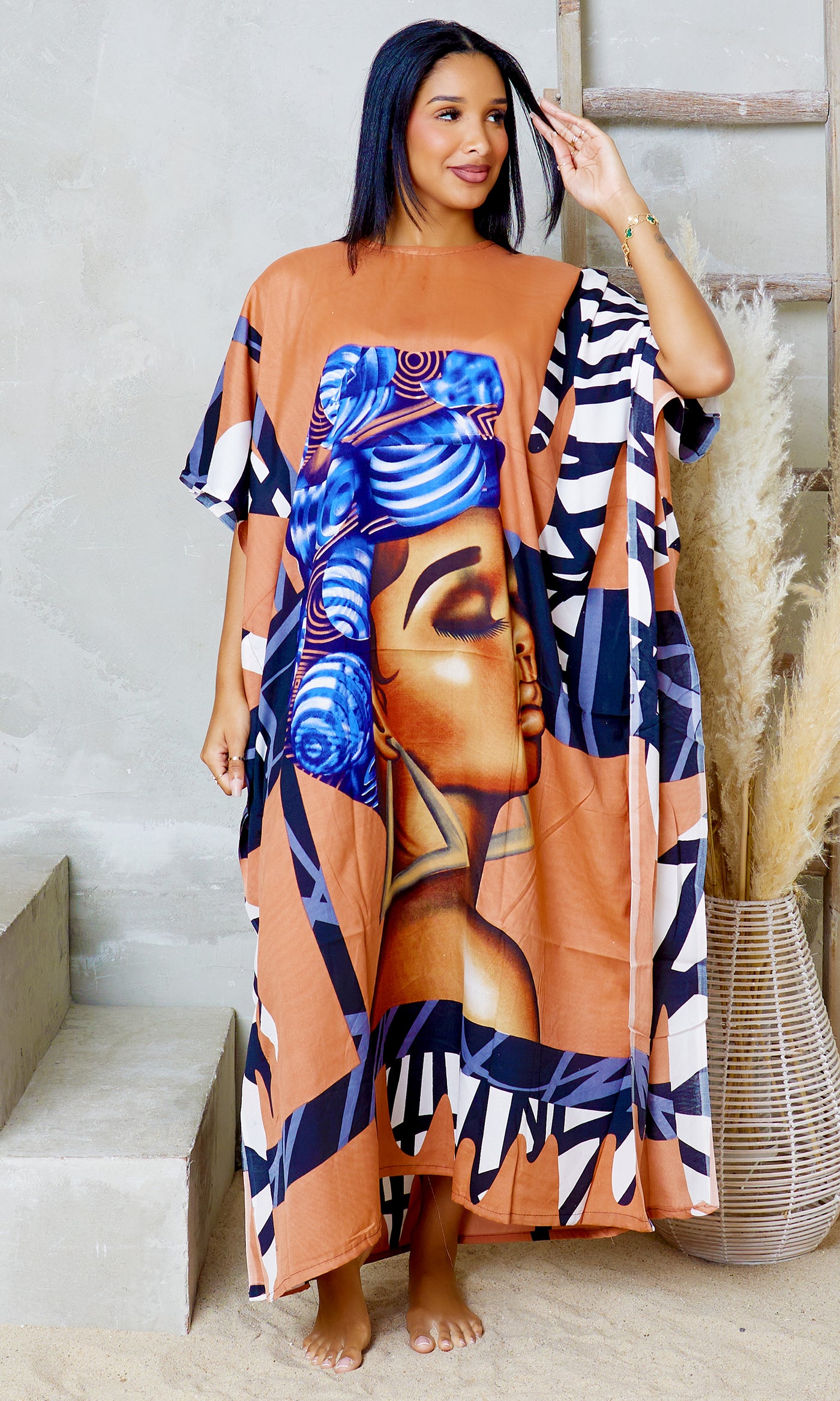 Dreamy Drift Oversized Kaftan Dress - Cutely Covered