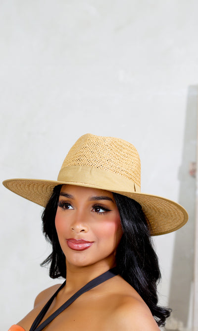 Trendsetter 2 | Straw Fedora - Latte - Cutely Covered