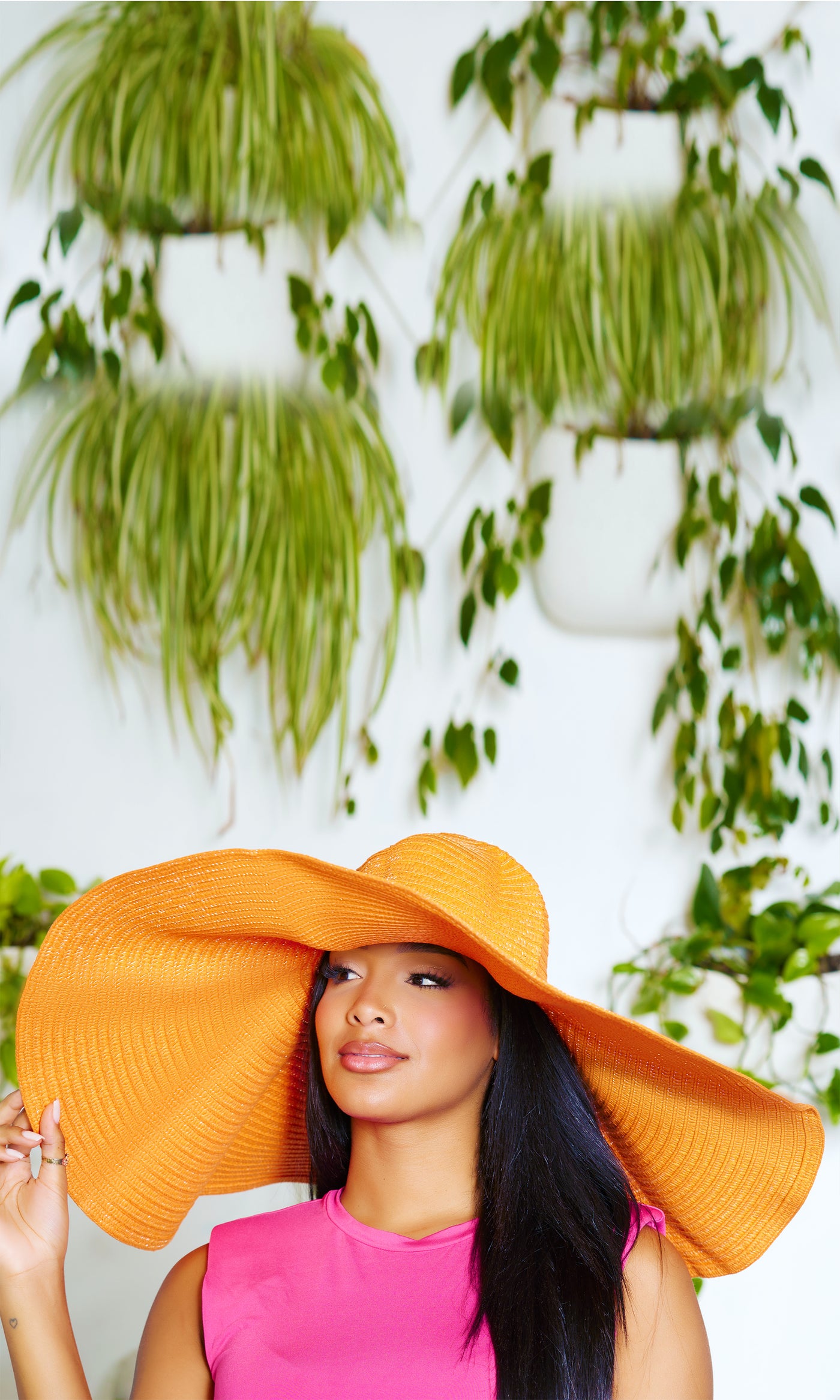 Beach Days | Orange Straw Hat - Cutely Covered