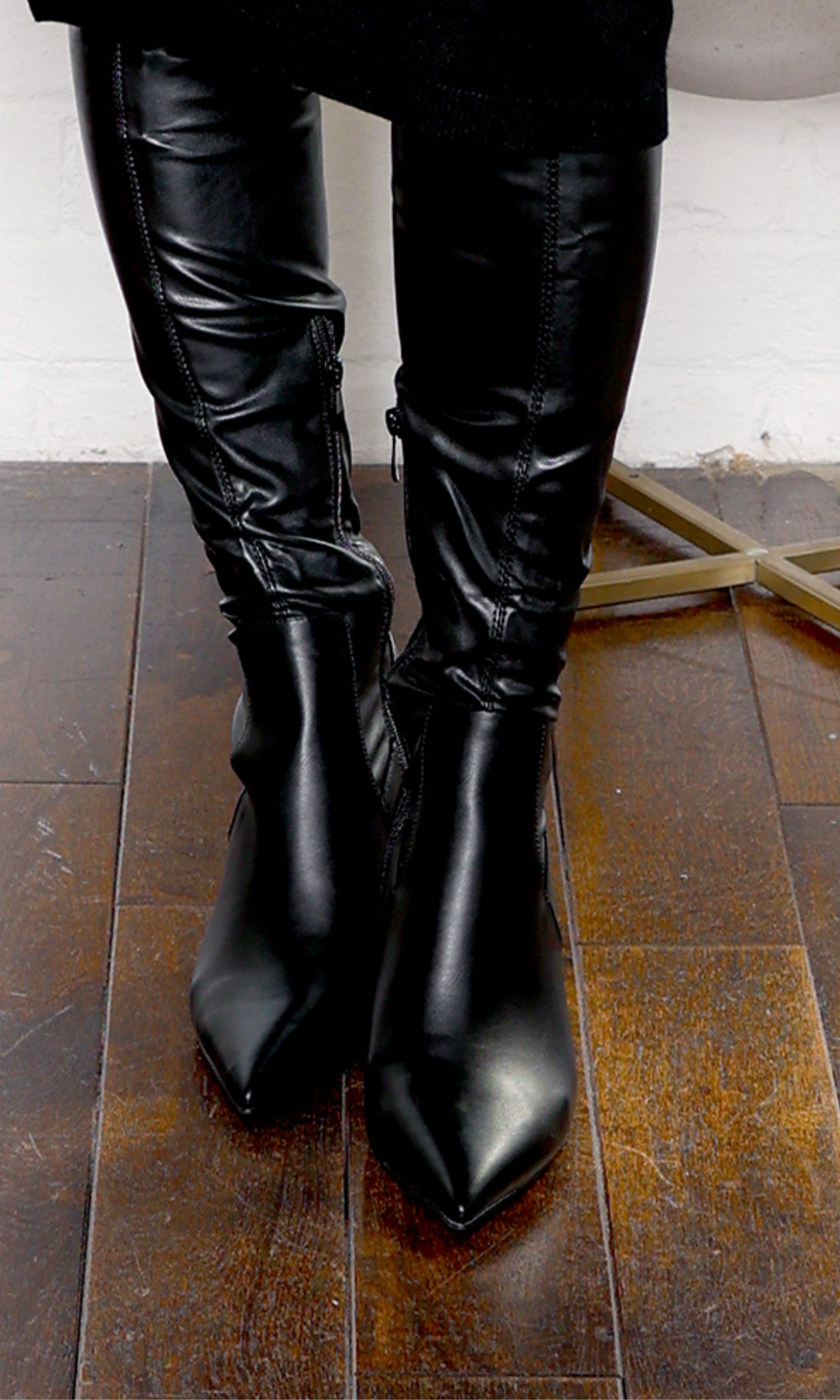 Thigh-High Stiletto Boot - Black PREORDER Ships End October