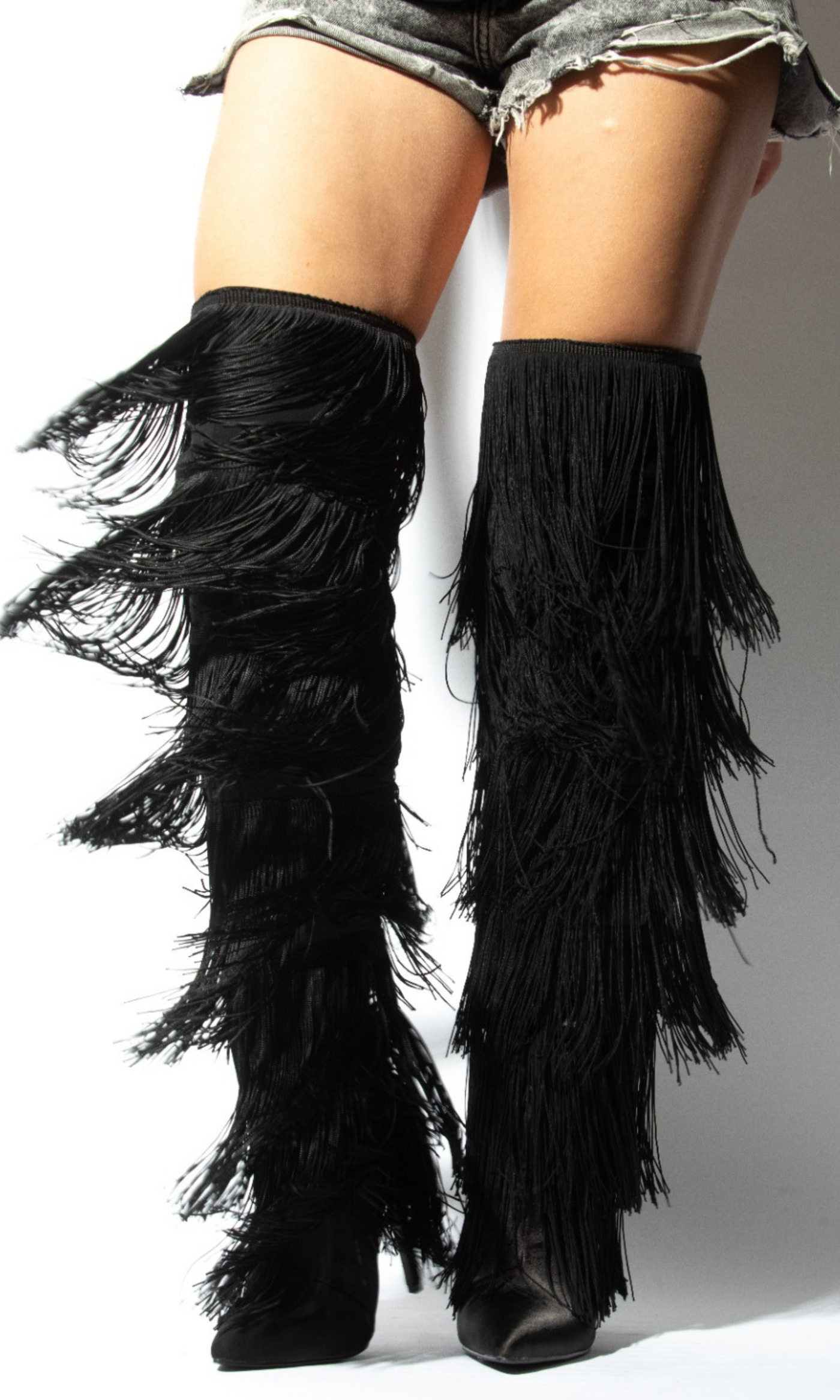 Walk It Like I Talk It | Fringe Boots - Black - Cutely Covered