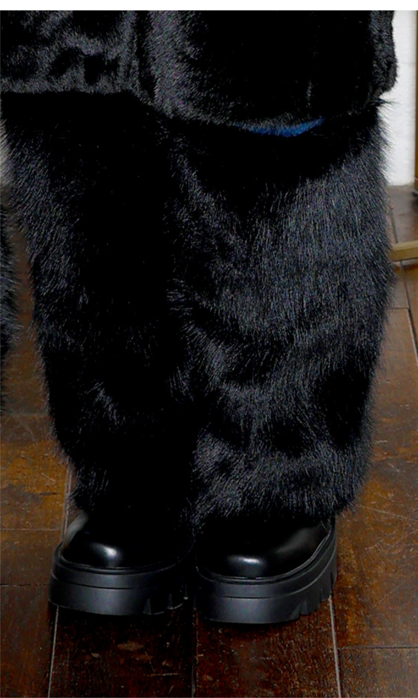 Ashoka Fuzzy Faux Fur Mid-Calf Boot - Black PREORDER Ships End October