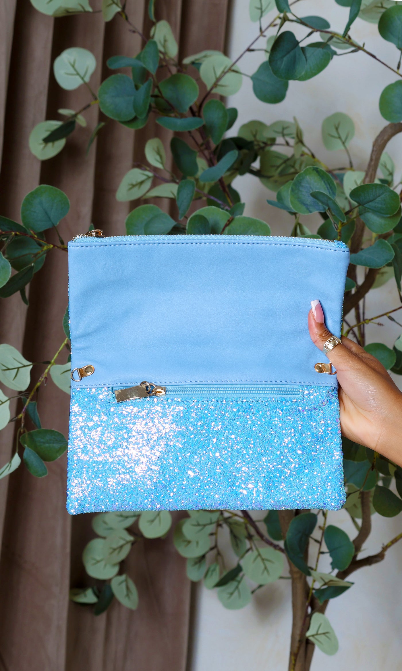 Marina Shimmering Glitter Bag - Blue