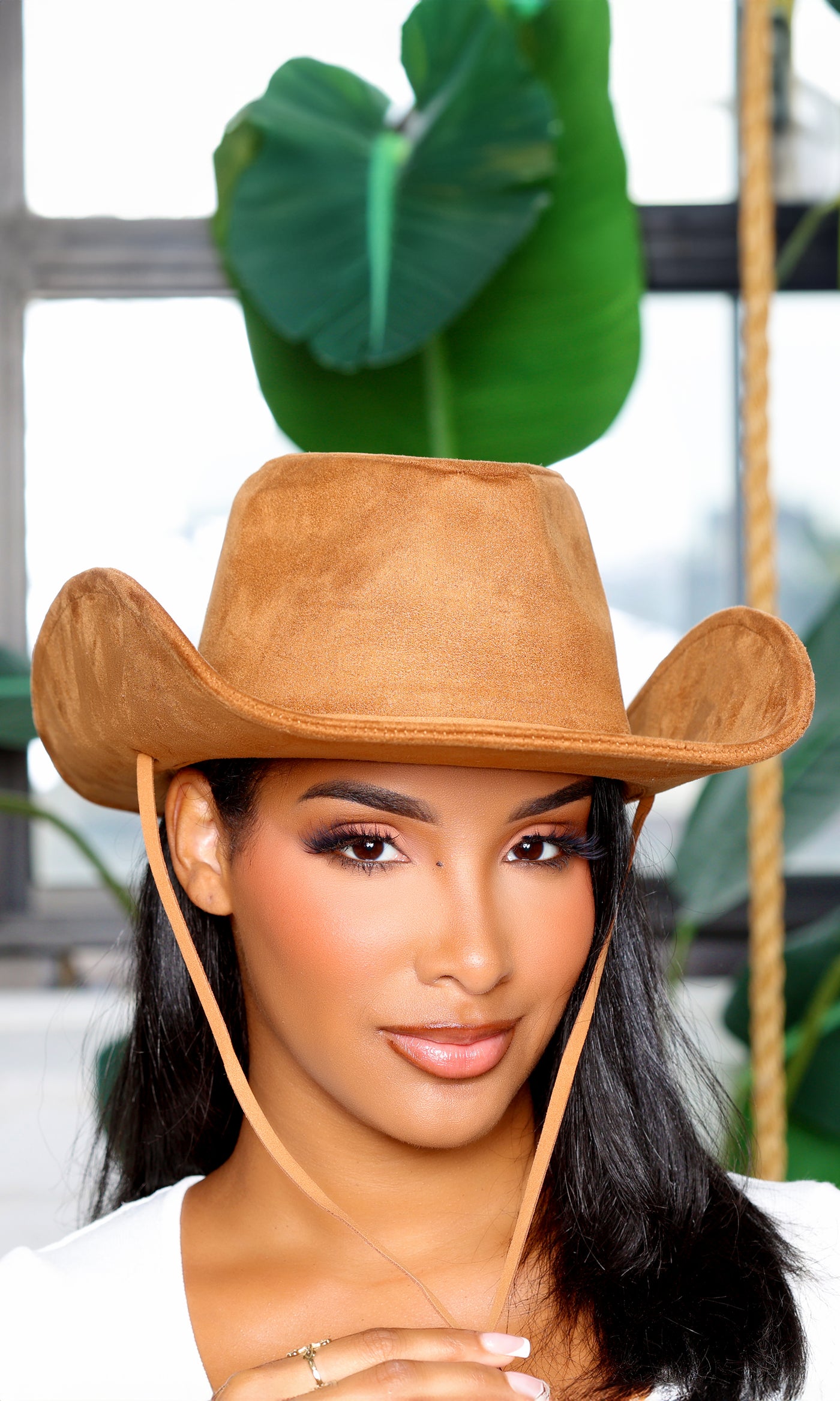 Stylish Charm | Cow Girl Western Hat - Brown