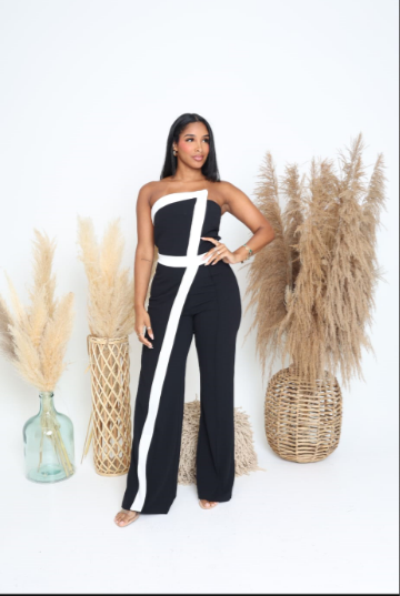 Serena's Seven | Strapless Jumpsuit - Black FINAL SALE