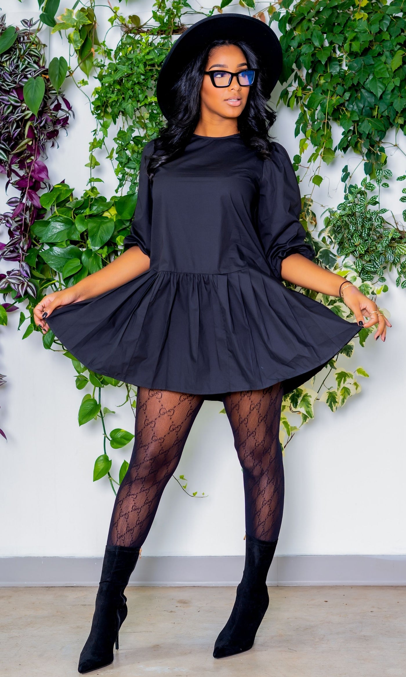 Seize The Moment Mini Dress | Black - Cutely Covered