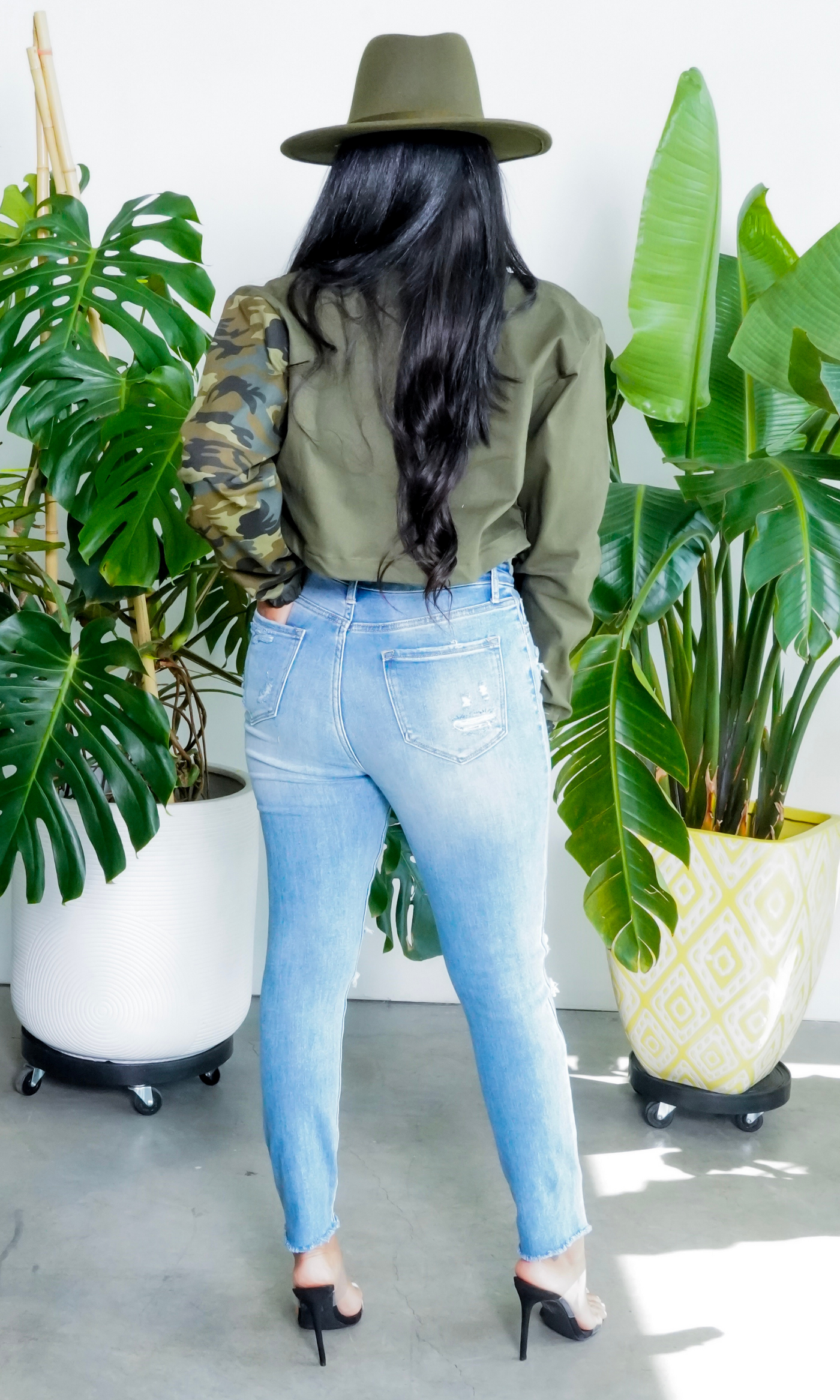 Bootylicious | Ripped High Waist Stretch Jeans - Cutely Covered